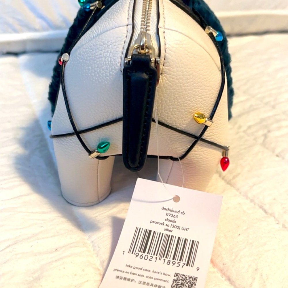 Kate spade Claude Christmas dachshund crossbody bag collectible K9365 nwt - Picture 12 of 16